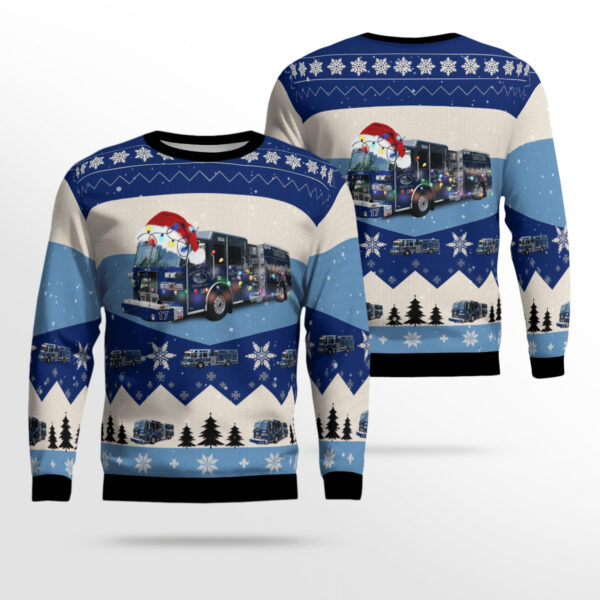 Columbian Fire Engine Co Ugly Christmas Sweater